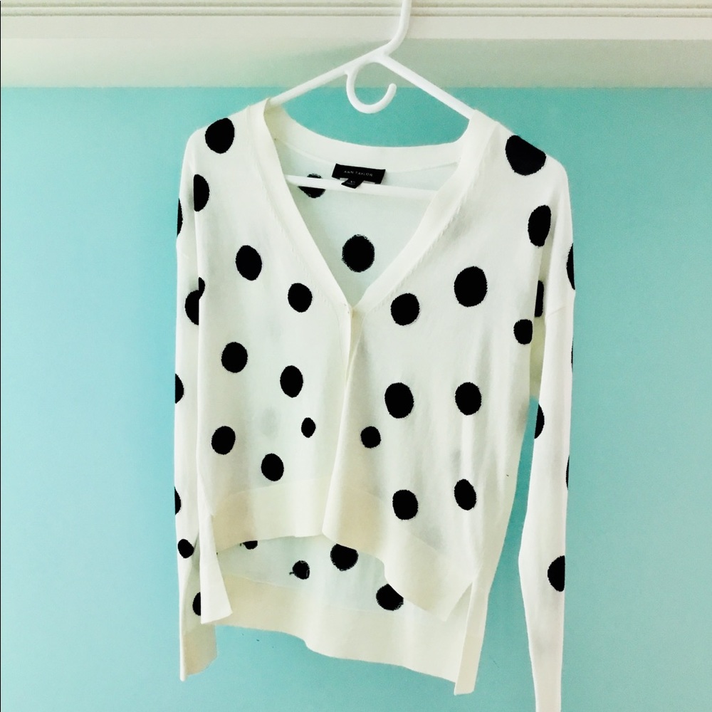 Polka Dot Slouchy Sweater